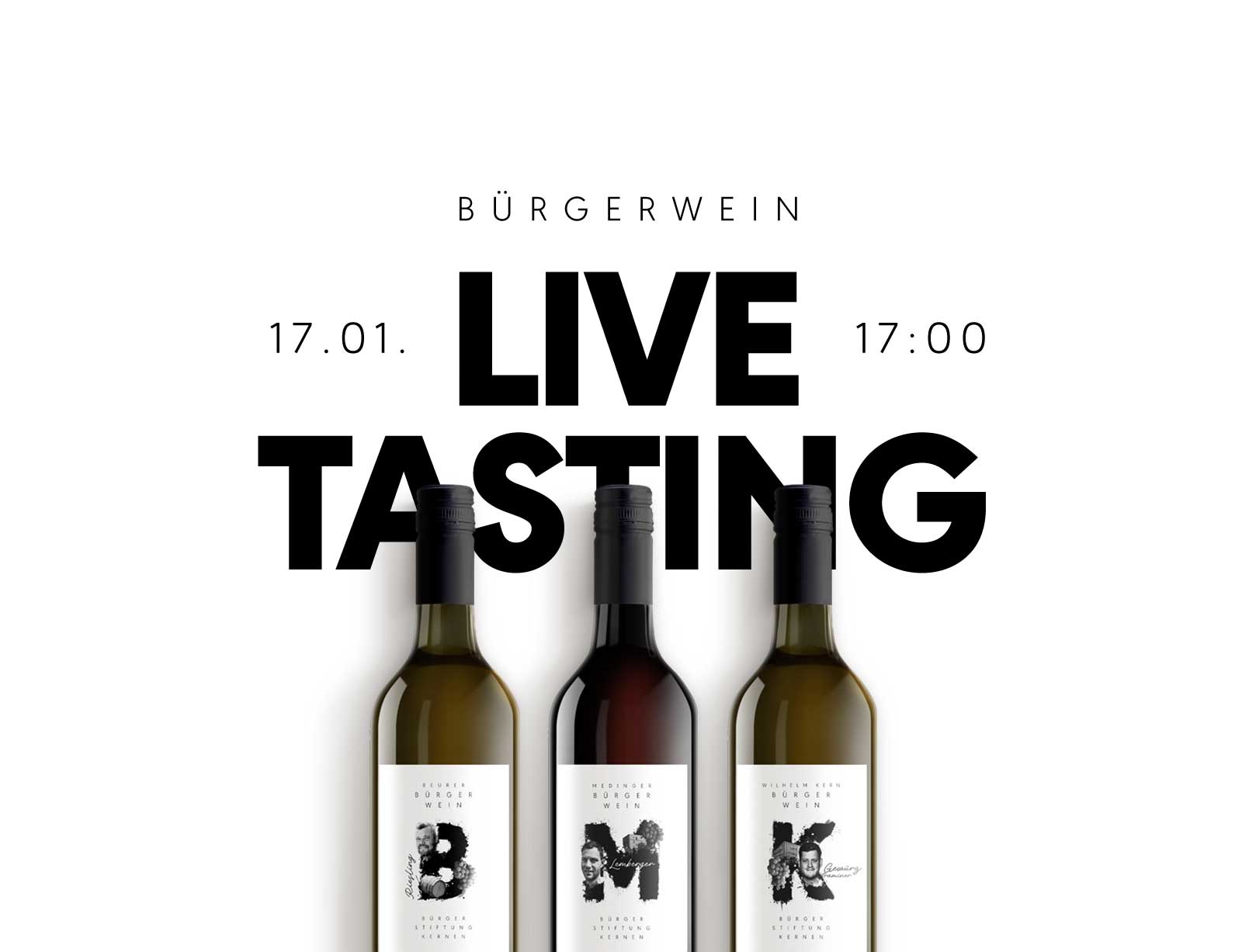 dg buergerwein live tasting 3er weiss