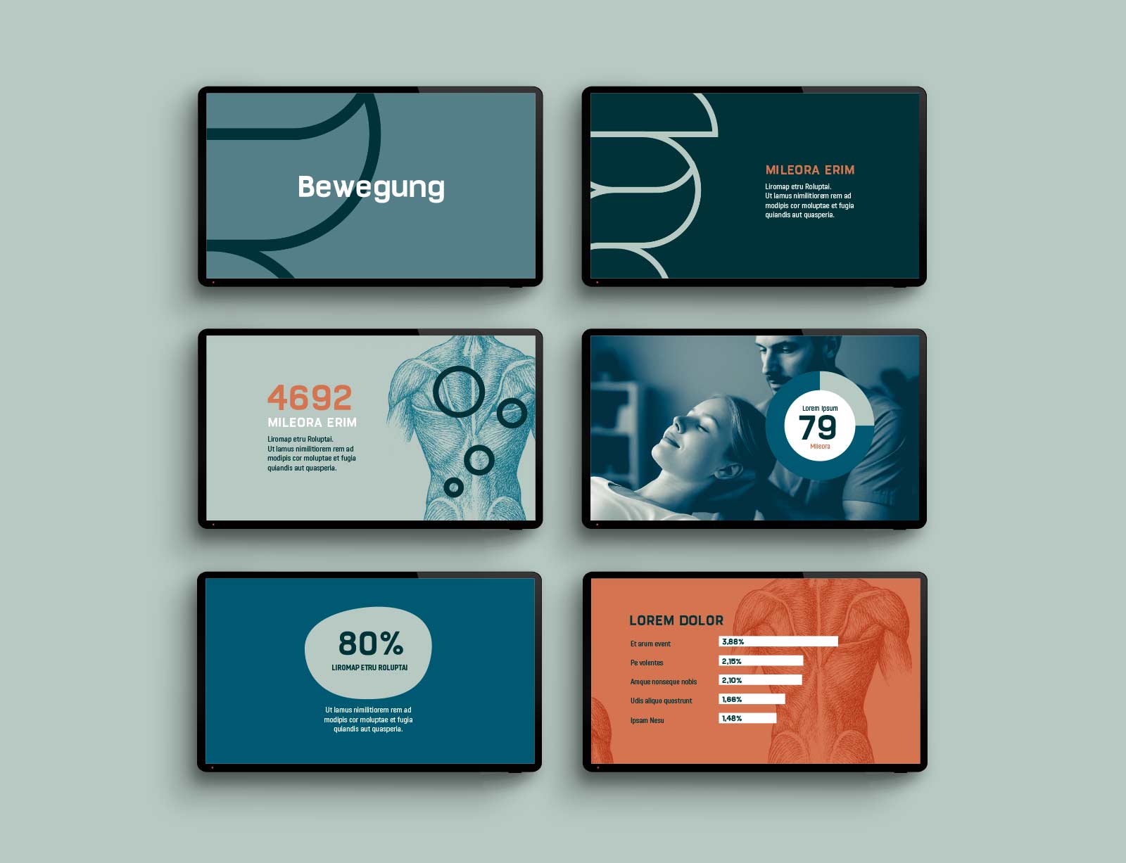 dg therapiezentrum wein branding screens