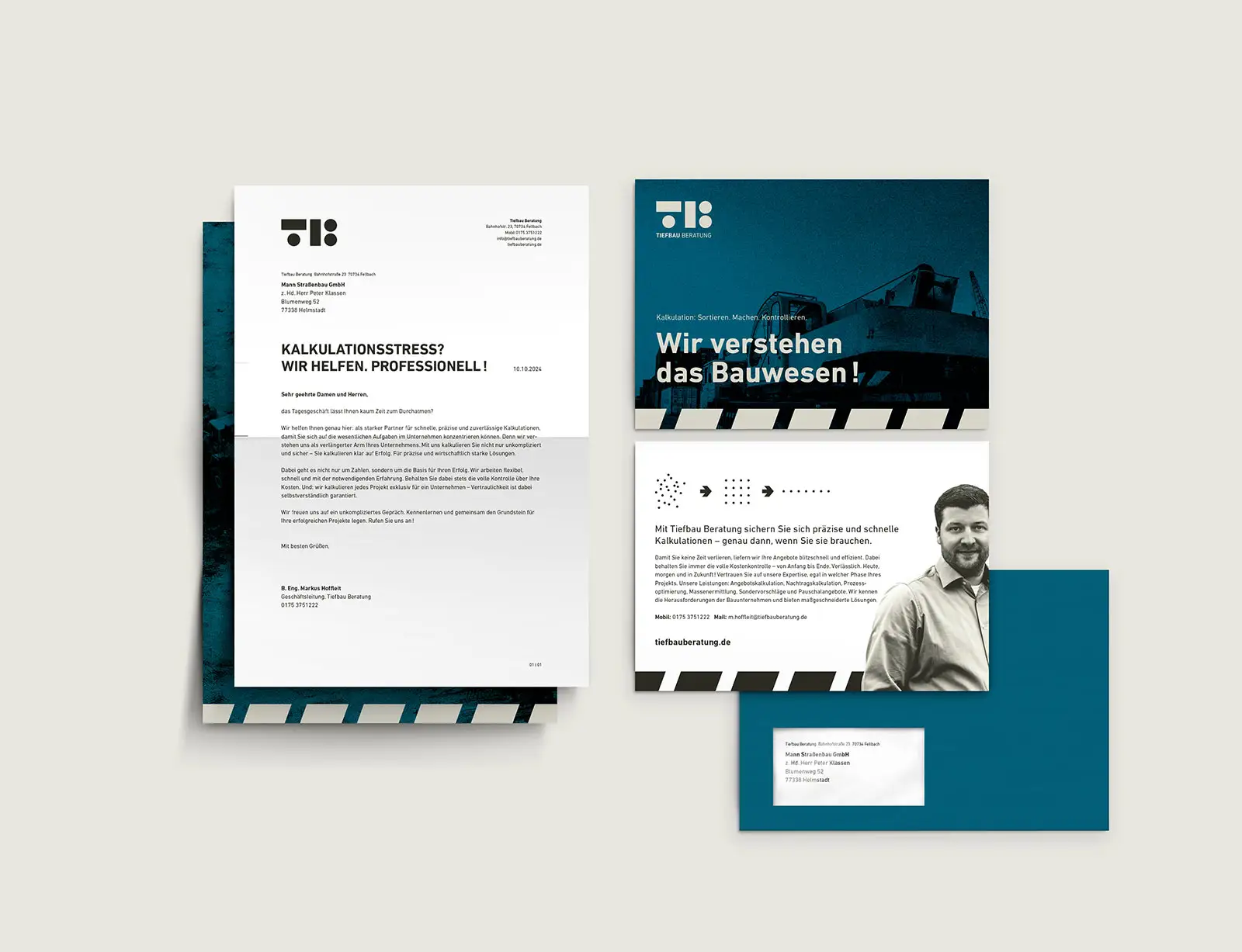 dg tiefbau beratung branding mailing